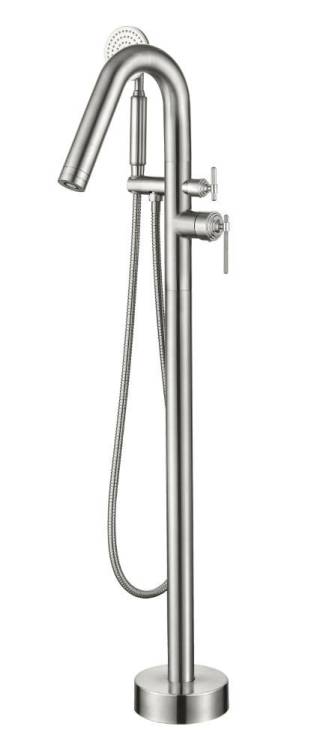 Смеситель для ванны Boheme Eterna 179-NB напольный, Nickel Brush