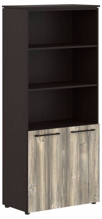 Стеллаж комбинированный Skyland MORRIS 00-07087693, MHC 85.5 Дуб Базель/Венге Магия