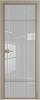 Межкомнатная дверь Profil Doors 4 AX цвет профиля Никель матовый, стекло безопасное 6 мм страйп 700x2000
