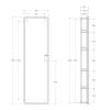Зеркало-шкаф BelBagno Marino SPC-MAR-450/1600-1A-LED-TCH 160x40x150, с подсветкой и сенсорным выключателем фото 12