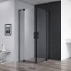 Душевой уголок Cezares Slider A 2 70/80 C Nero профиль черный, стекло прозрачное фото 2