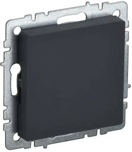 Заглушка с суппортом IEK Brite BR-PL10-K53 графит