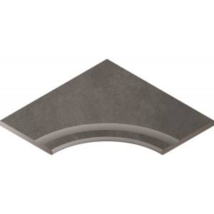 Бордюр Italon Миллениум X2 620090000750 Бортик Блэк С Выемкой Угловой Закругленный 60x60