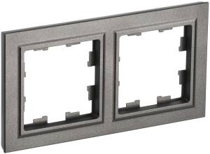 Рамка 2-постовая IEK Brite BR-M22-K37 шампань