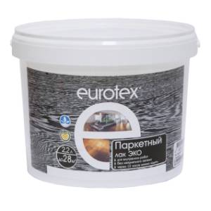 Лак паркетный EUROTEX Эко акриловый глянцевый 2.2 л