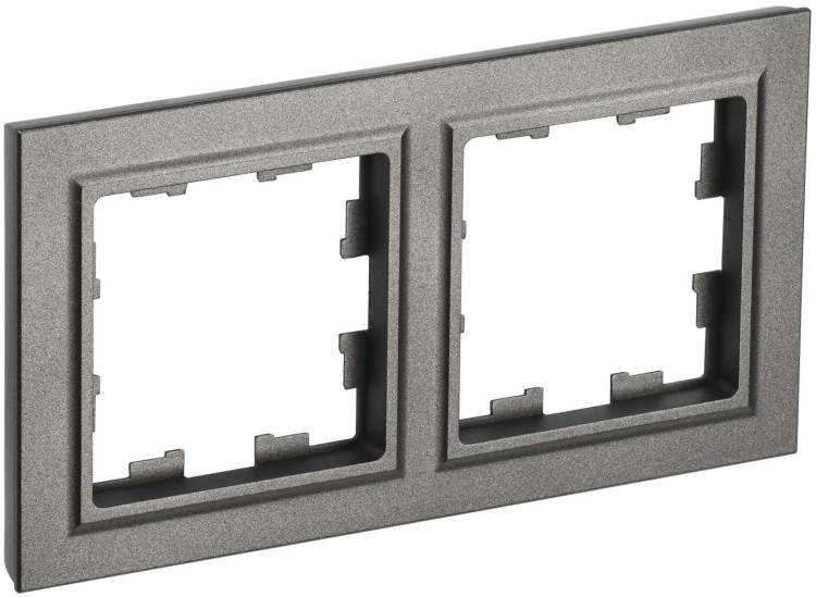 Рамка 2-постовая IEK Brite BR-M22-K37 шампань