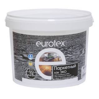 Лак паркетный EUROTEX Эко акриловый глянцевый 2.2 л