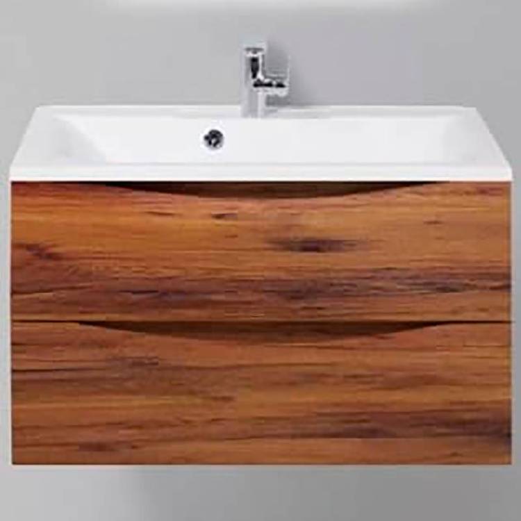Тумба под раковину Belbagno Marino MARINO-800-2C-SO-RC-P 80x45x50 Rovere Ciliegio подвесная с двумя выкатными ящиками