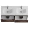 Тумба с раковиной BelBagno Etna 120 для двоих, rovere moro, раковина BB-8099-120-2 фото 6