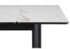 Стол Woodville Кина 588064 alpine white/черный 90(130)x65x76 фото 4