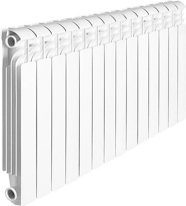 Алюминиевый секционный радиатор отопления Global Iseo IS035014 белый 14 секций