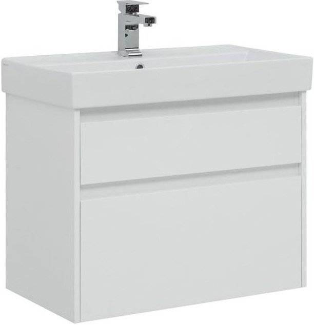 Тумба с раковиной Aquanet Nova Lite 75 2 ящика