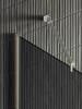 Душевая перегородка MaybahGlass MGD-730-5ш 79x195, стекло графит матовый 8 мм, профиль хром матовый фото 5