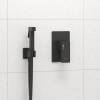 Гигиенический душ Wasserkraft A02041 встраиваемый, шланг 120 см, черный