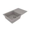 Кухонная мойка Lemark IMANDRA 840 9910033 врезная прямоугольная с крылом из кварцгранита грей фото 2