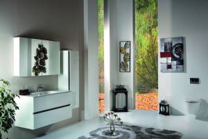 Зеркало-шкаф Armadi Art Vallessi 546-W 100 белый глянец с подсветкой