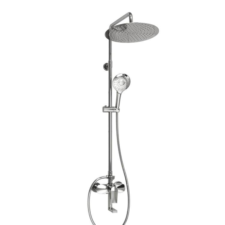 Душевой комплект Wasserkraft A166.116.101.010.CH хром, со смесителем