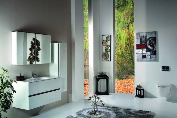 Зеркало-шкаф Armadi Art Vallessi 546-W 100 белый глянец с подсветкой