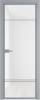 Межкомнатная дверь Profil Doors 4 AX цвет профиля Серебро, стекло безопасное 6 мм белый триплекс 800x2000