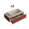 Тумба под раковину Kerama Marazzi Magica MA.90.1\VR.M подвесная 90, 1 ящик, венецианский красный матовый фото 3