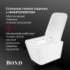 Унитаз подвесной Bond Cube F14-10 безободковый, сиденье микролифт, белый фото 22