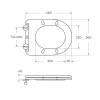 Унитаз приставной BelBagno Flay-r BB1003CBR/SC, с сиденьем фото 10