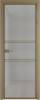 Межкомнатная дверь Profil Doors 2 AX цвет профиля Шампань, стекло безопасное 6 мм рэте 600x2000