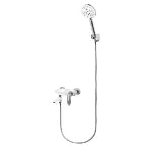 Смеситель для ванны Grocenberg GB8001WC белый, хром
