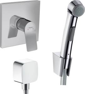 Душевой комплект Hansgrohe Vivenis Смеситель + Гигиенический душ + Шланговое подключение, хром