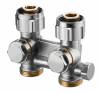 Узел нижнего подключения Oventrop Мultiflex F ZBU 3/4 прямой, с преднастройкой