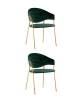Набор из 2 стульев Stool Group Эвита FDC8022 GREEN FUT-73 X2 зеленый