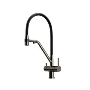 Смеситель для кухни Sancos Dora SC4003GG вороненая сталь