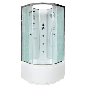 Душевая кабина AvaCan EM4510NGM с гидромассажем, 100x100x210