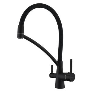 Смеситель для кухни Paulmark Siegen Si213111-AN с гибким изливом, антрацит