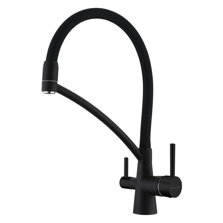 Смеситель для кухни Paulmark Siegen Si213111-AN с гибким изливом, антрацит