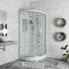 Душевая кабина Niagara Luxe NG-7702M 1000x1000х2100  низкий поддон 15см стенки МРАМОР 3 места фото 4