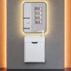Тумба с раковиной Uperwood Modul 393020555 подвесная, матовая, белая, графит, 50 см фото 10