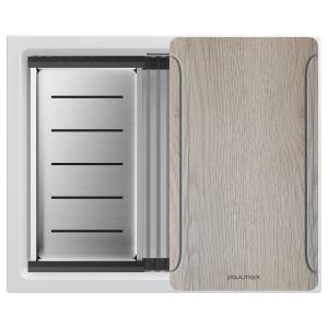 Мойка кухонная Paulmark Lumi-Multi Sink 55 Uni LU-MULTI 55-WH белый