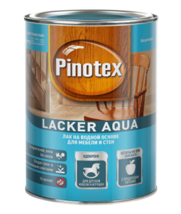 PINOTEX LACKER AQUA 10 лак на водной основе для мебели и стен, д/вн.работ, матовый (1л)