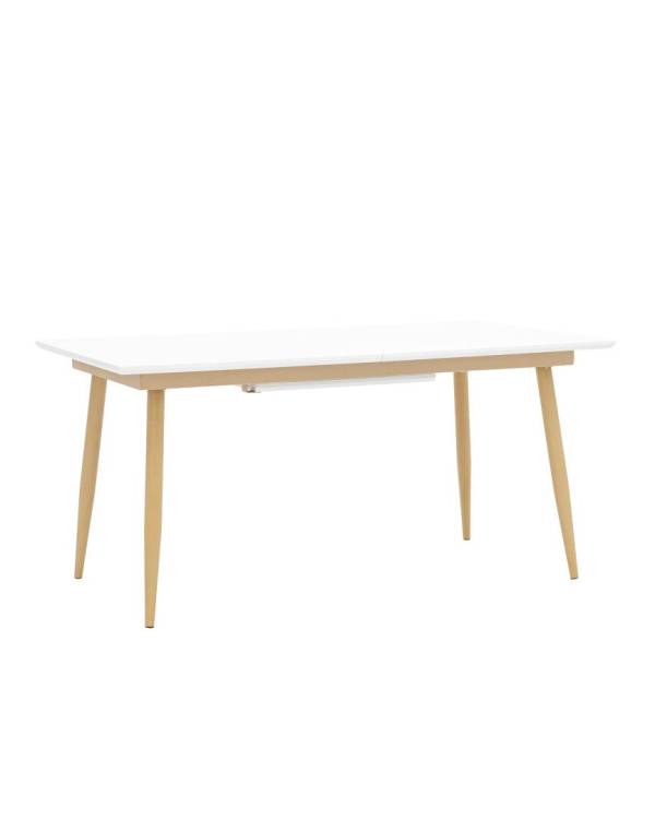 Стол обеденный Stool Group Стокгольм DT-1706-160 DUAL белый 160(220)x90x76