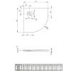 Поддон для душа Radaway Kyntos A HKA9090-04 90x90x3 Белый, универсальный фото 3
