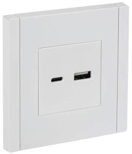 Розетка USB type A+C IEK Forte&Piano FP-U22-018-K01 белый