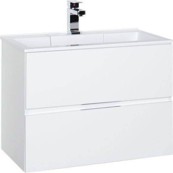 Тумба с раковиной Aquanet Алвита 70 212680 белый, 531x700x450