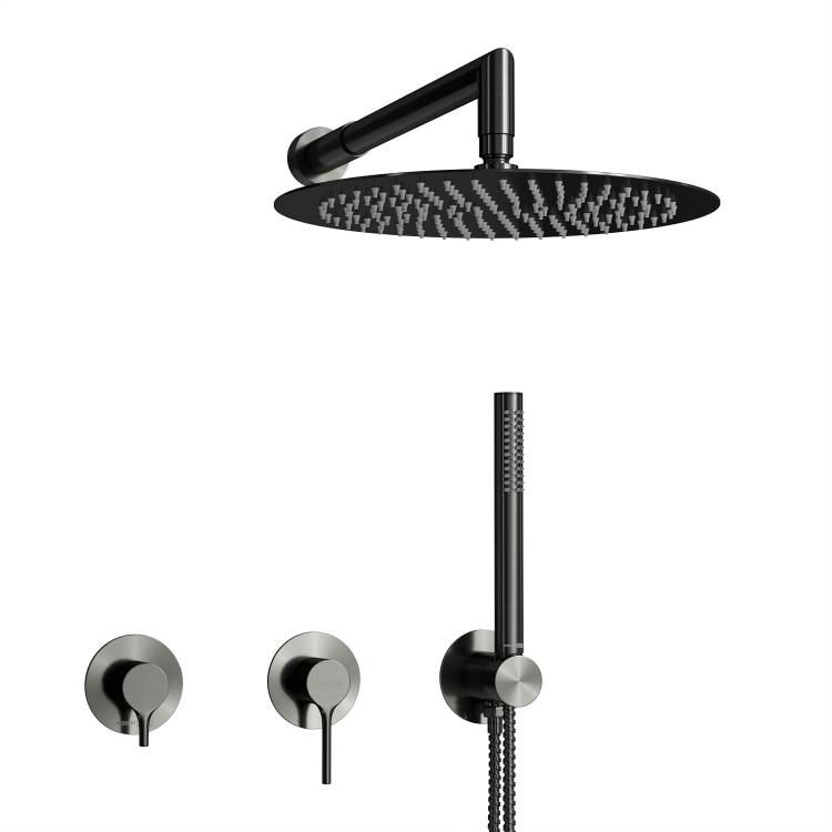 Душевой комплект Wasserkraft Rhein (Рейн) 9951.99DVR2.019.116.444.010.137GR графит