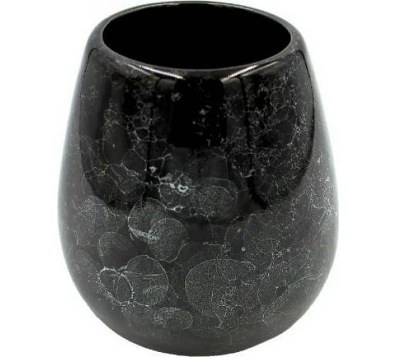 Стакан для зубных щёток Bath Plus Pietra W-CE2242AA-TB черный