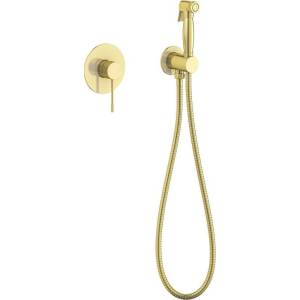 Гигиенический душ Timo Saona 2389/17SM золотой, со смесителем, с внутренней частью