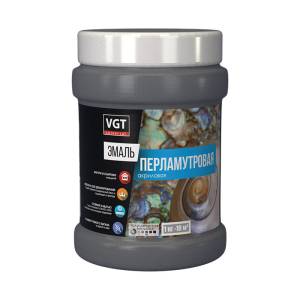Эмаль универсальная акриловая перламутровая VGT ВД-АК-1179 серебристо-белая 10 кг