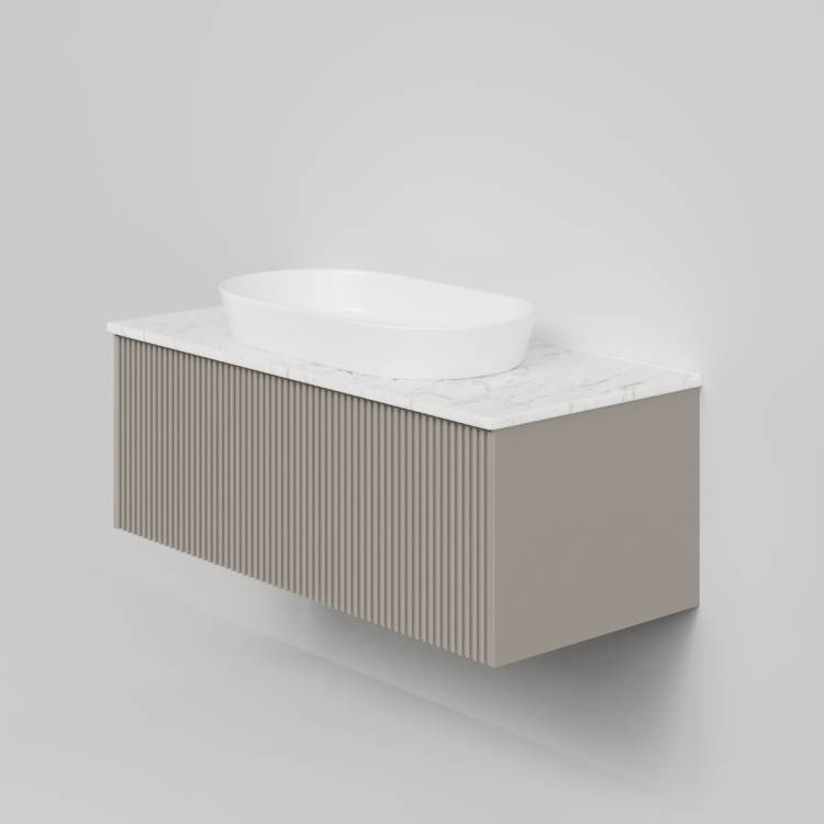 Тумба с раковиной La Fenice Terra Cappuccino NFNC-01-TER-C-100-3-M-GG бежевая матовая, 100 см