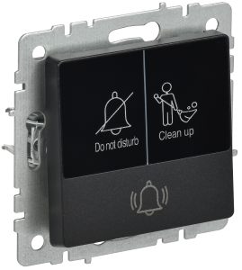 Кнопка звонка IEK Brite BR-V14-2-10-K02 черный