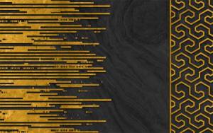 3D Фотообои Artegrafico «Золотой эквалайзер» AM-014 акварель